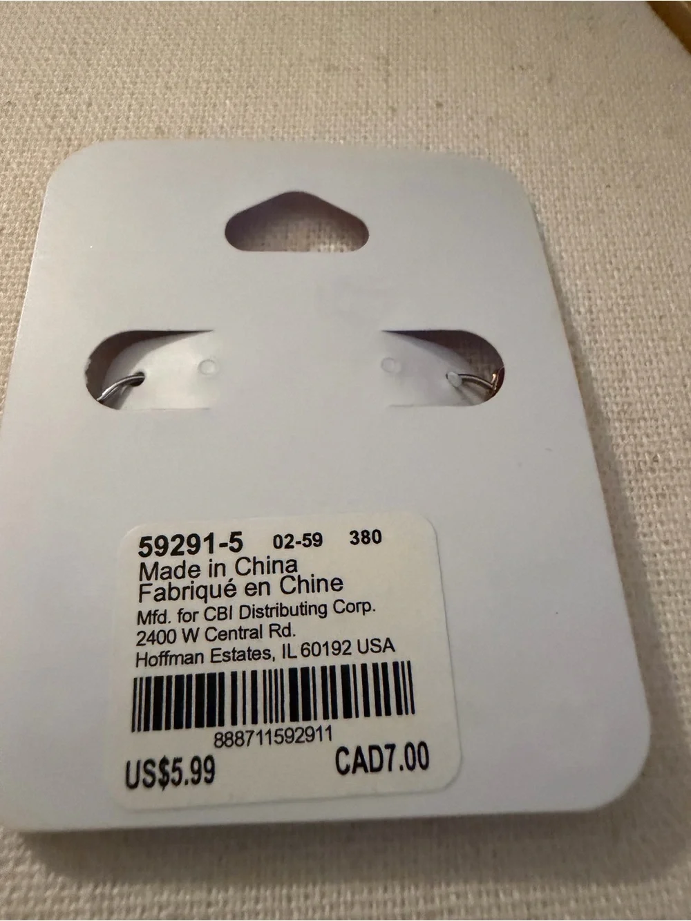 Claire's Gold sensitive solutions Hoop Earrings